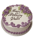 Purple Roses  Fresh Cream Cake CB-RC059