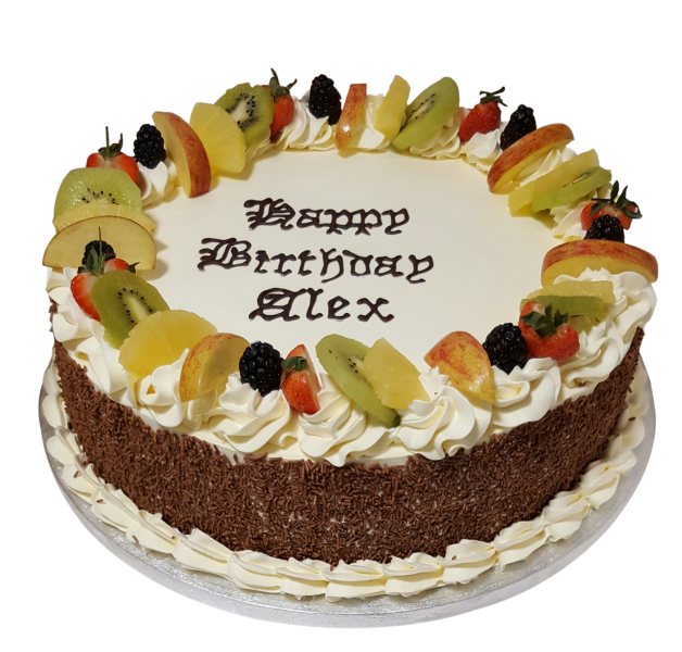 Fruits topped Fresh Cream Cake CB-RC061
