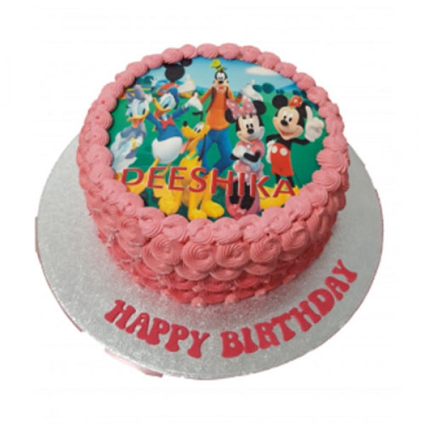 Mickey Mouse Fresh Cream Photo Cake CB-RC068
