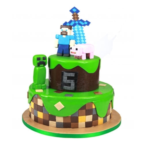 Mine Craft Birthday Cake CB-NC168