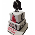 2 Tier Fashion Birthday Cake CB-NC162
