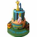2 Tier Animal Birthday Cake CB-NC159