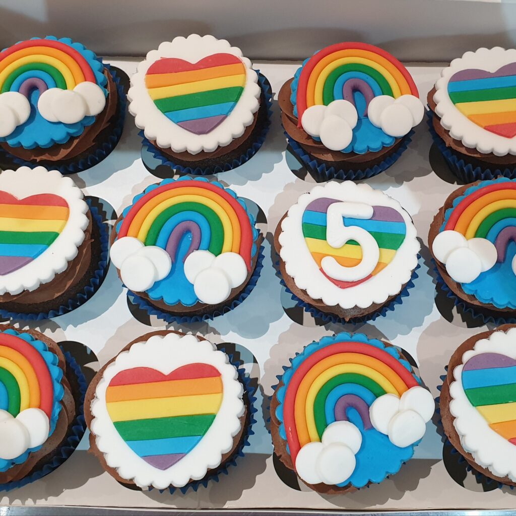 Rainbow Themed Cupcakes CB-CC011 Cake Boutique